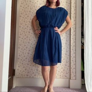 Zara Pleated Midi Dress